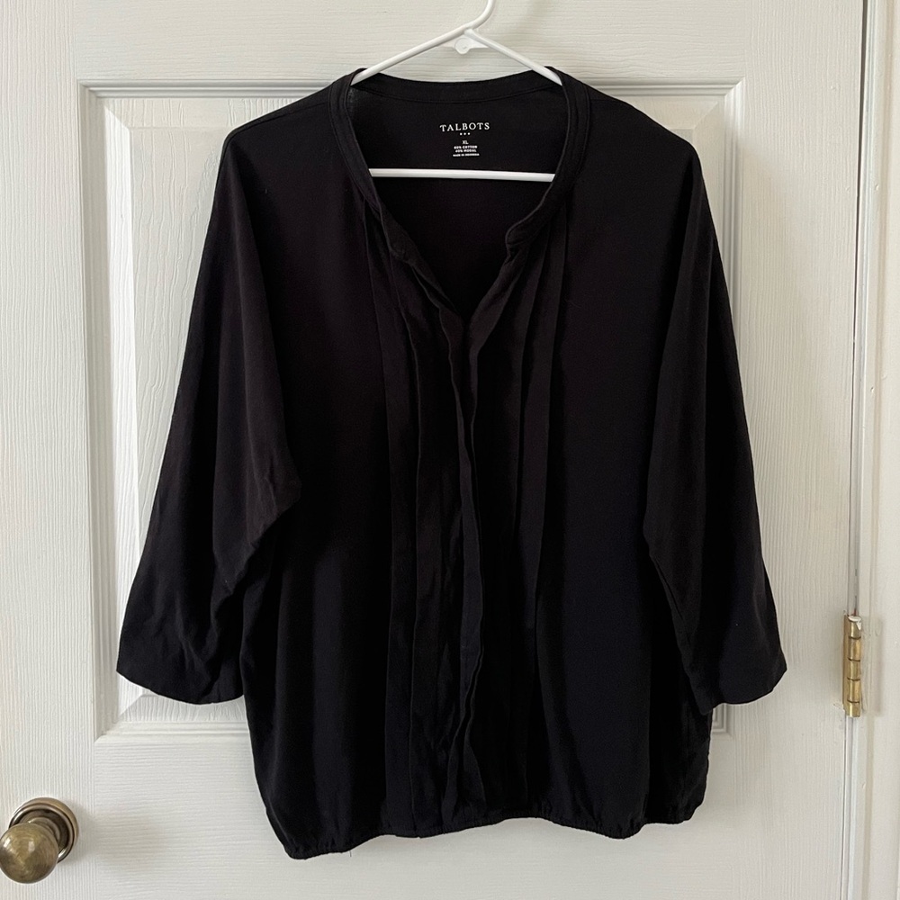 Talbots Black Women's Blouse
